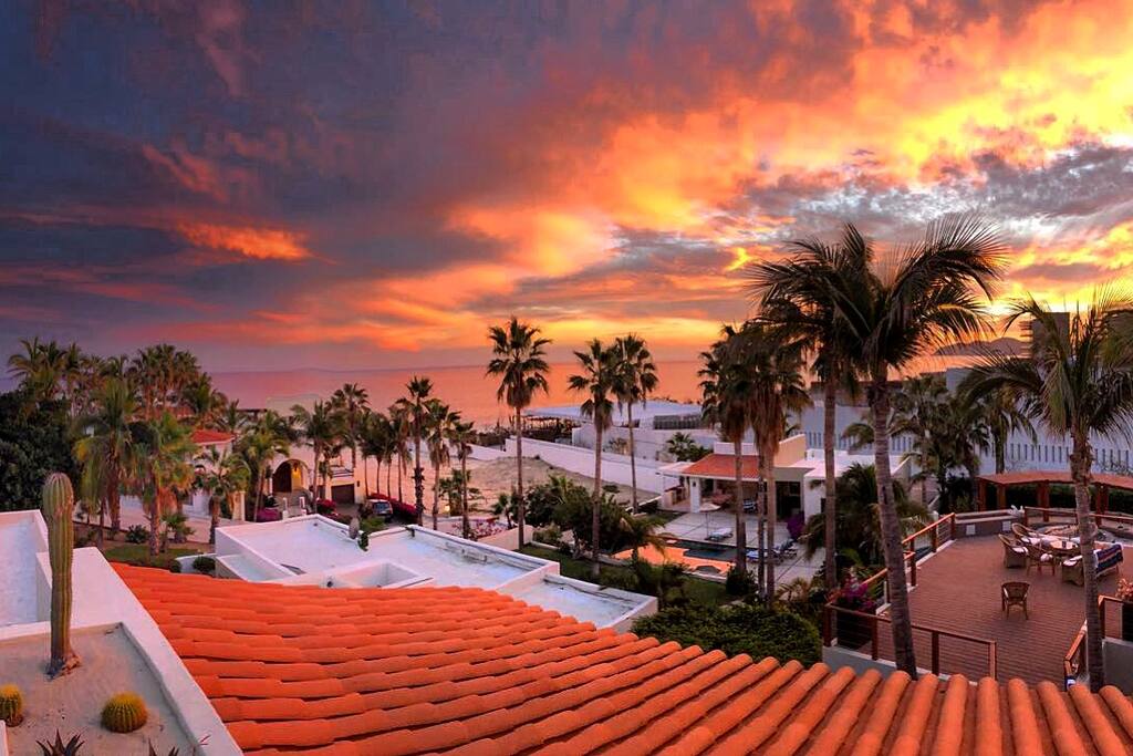 The spectacular views from the master suite's terrace