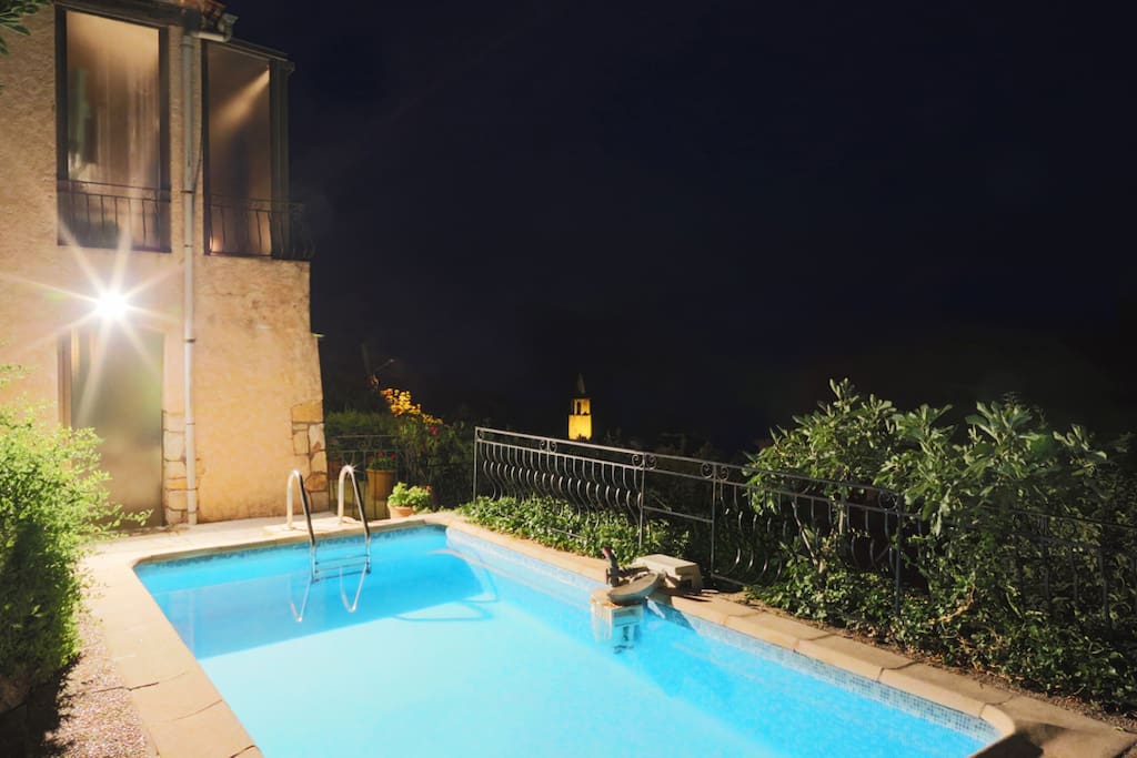 Pool view at night...