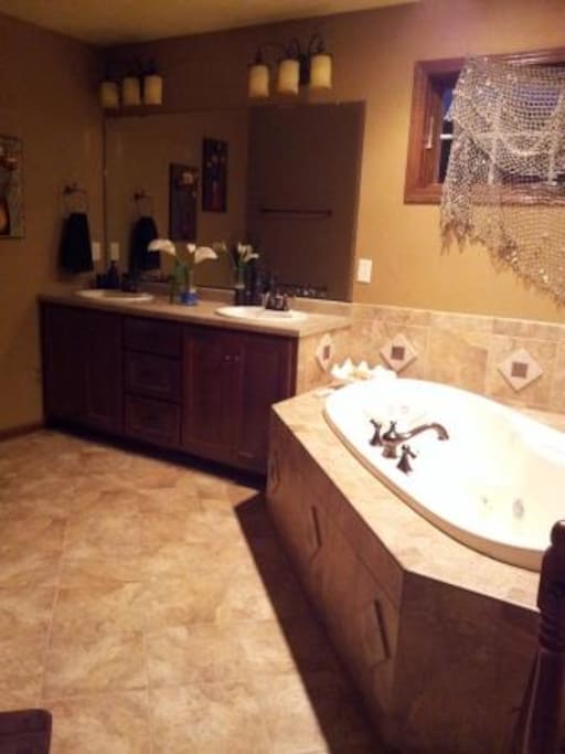 Master Bath includes a whirlpool tub
