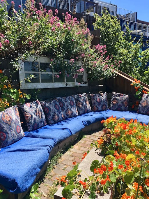 Our "Casbah" is a sweet spot to watch the sunset or Carl the Fog roll in!