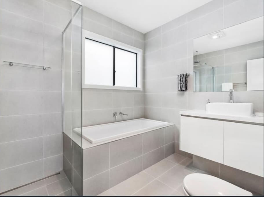 Large Bathroom with Stand alone Shower
