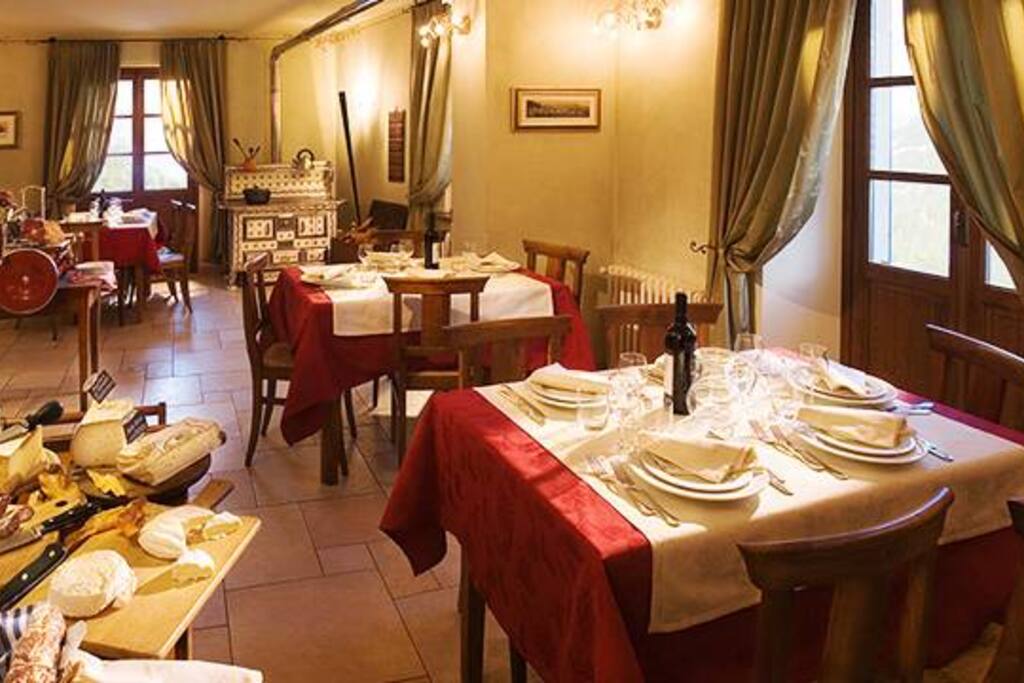 La sala del ristorante