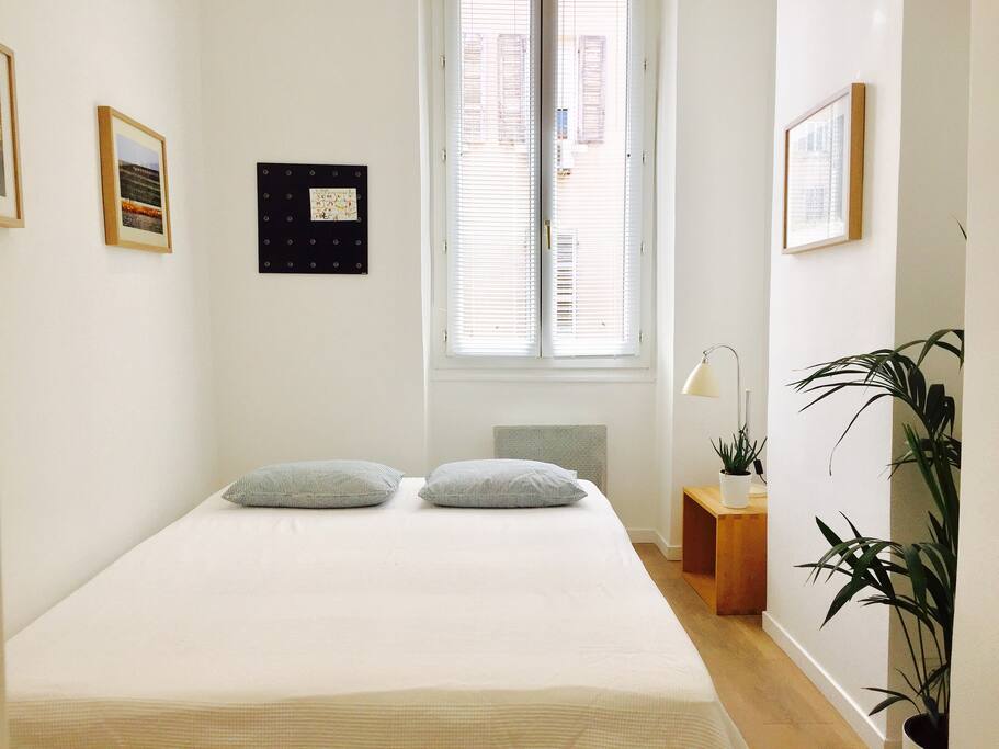 Chambre sur jardin au calme, lit en 160cm