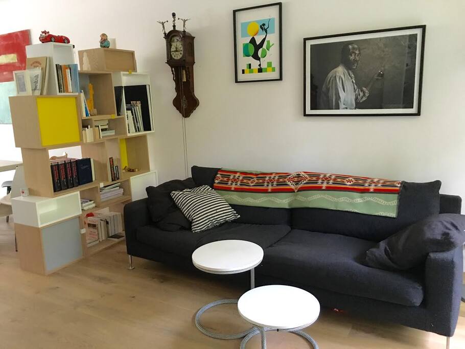 High ceiling and design furniture