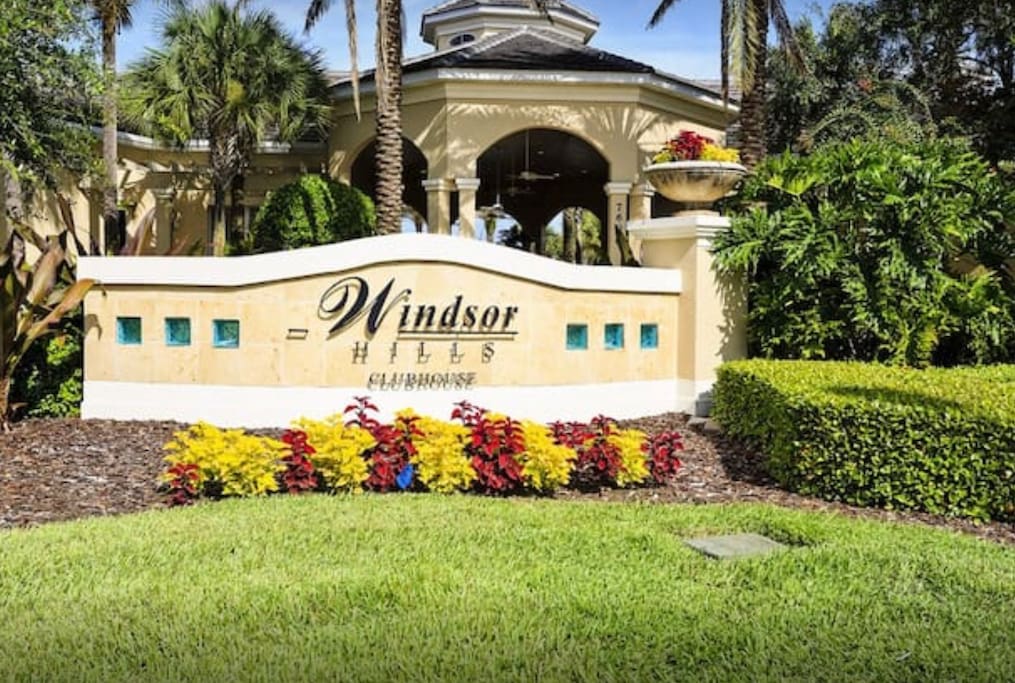 The townhouse is in this Windshore Hill resort in N. Old Lake rd, Kissimmee Florida, the club house with full inside is included