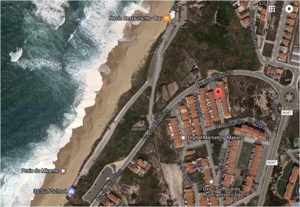 Localização - a 6 min a pé da praia