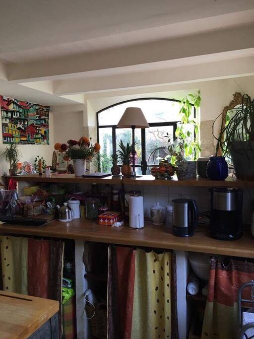 Bar-passe plat de la cuisine