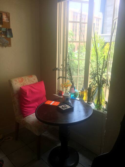 Cozy breakfast table