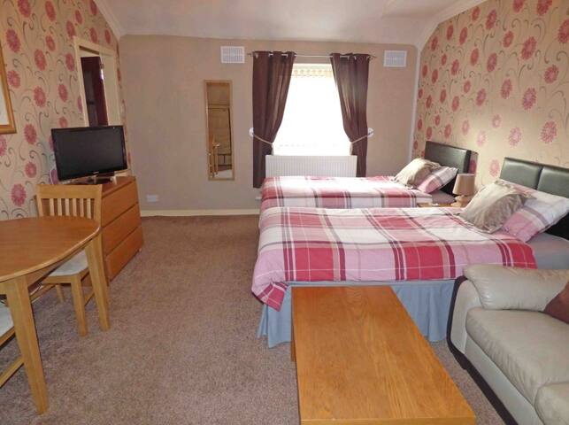 Self contained flat with private facilities