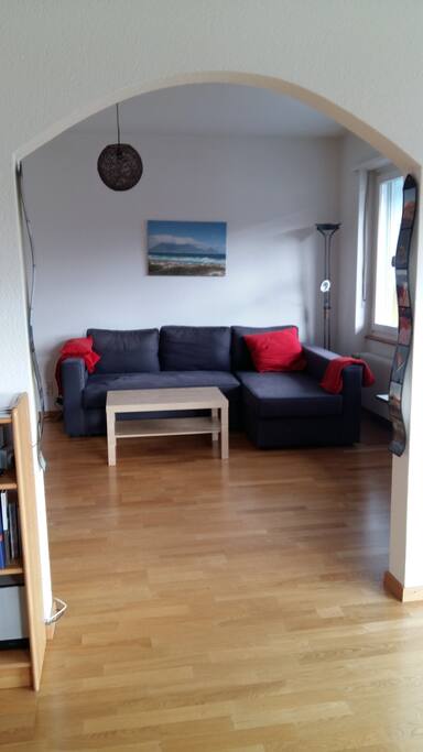 Lounge with sofa-bed