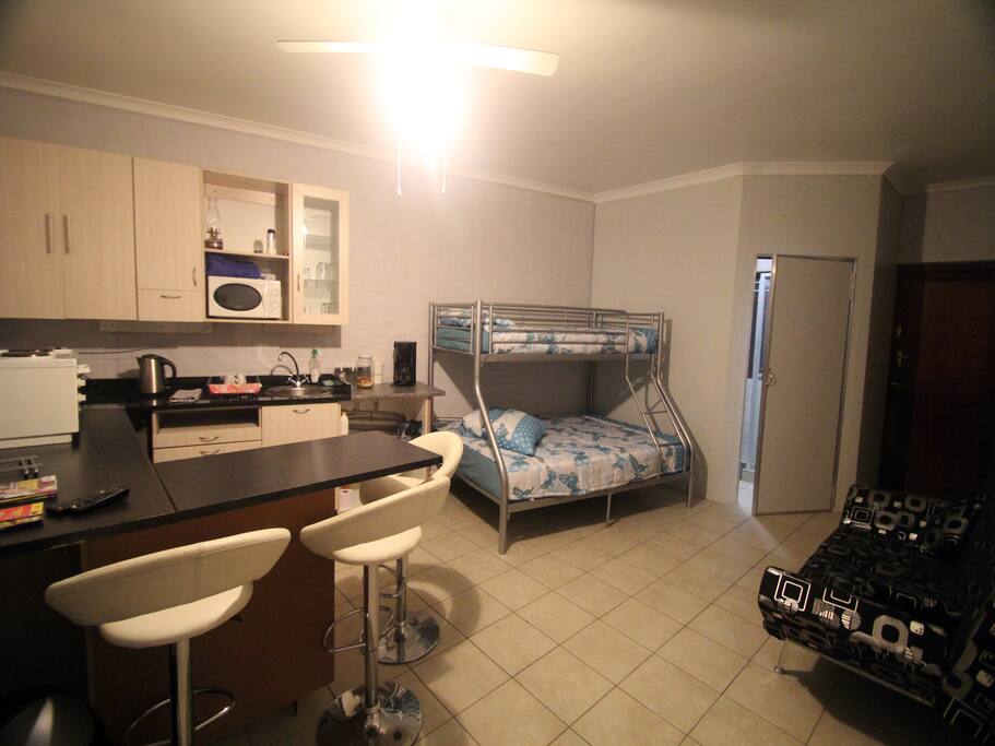 Open Plan Lounge and Kitchenette area