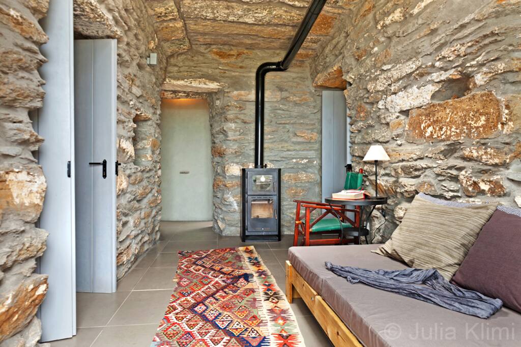Entering our traditional stonehouse