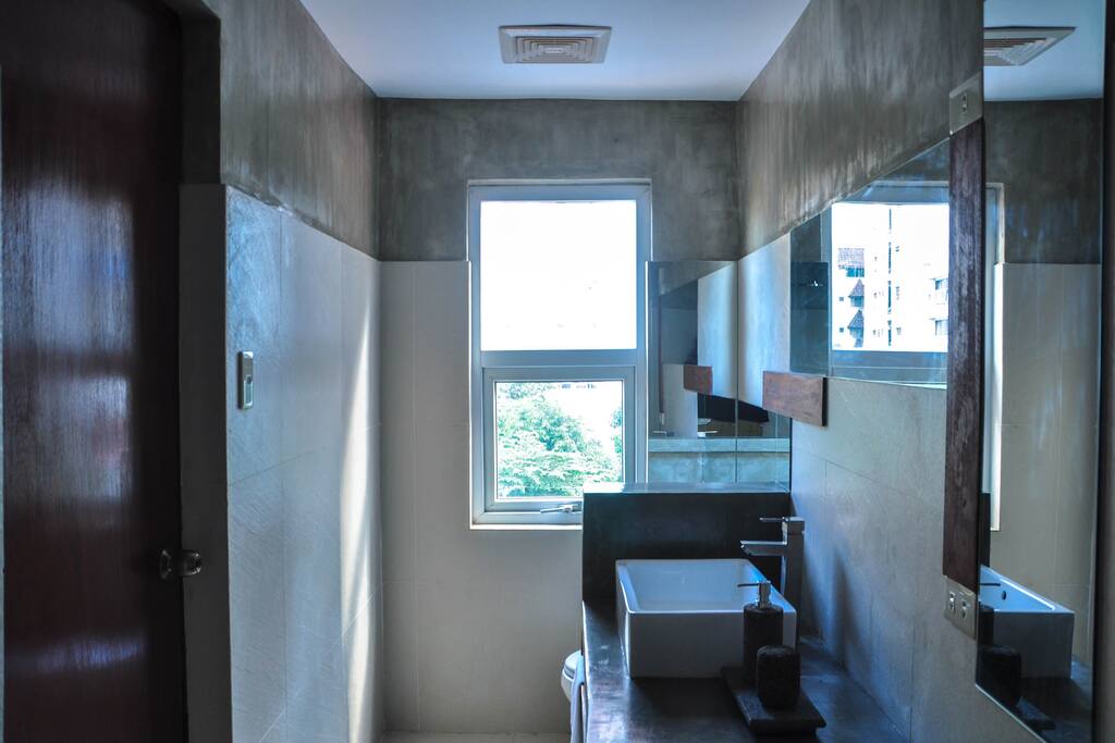 The bathroom
