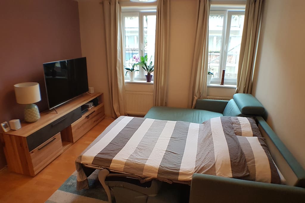 Very comfortable sofa bed for 2