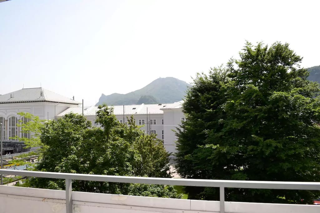 City-Center flat next mainstation + mountain view!