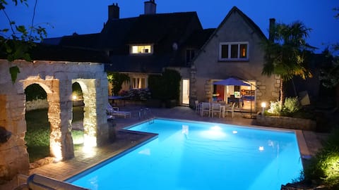 Family home with private pool in Touraine