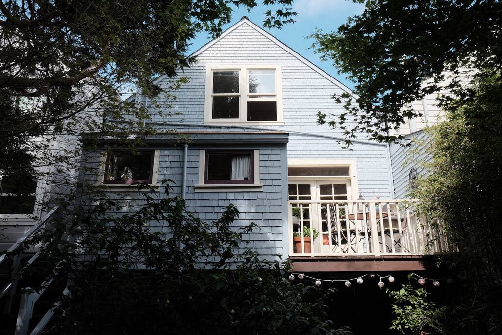 This is the back of our home as seen from the garden.