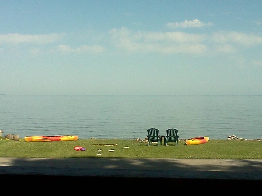 Beautiful lake view from the deck