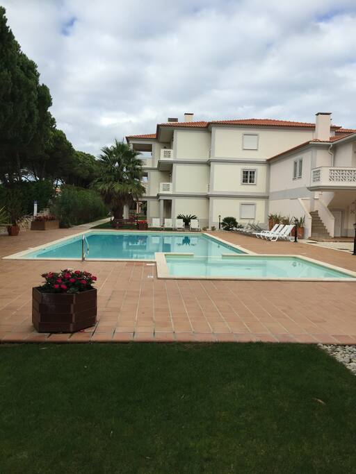 Swimming pool with children's pool