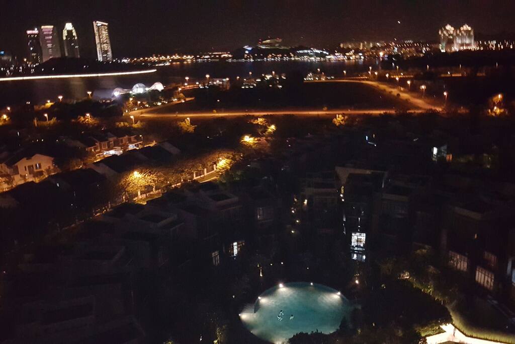 Night view of Putrajaya from Rooftop Sky Garden