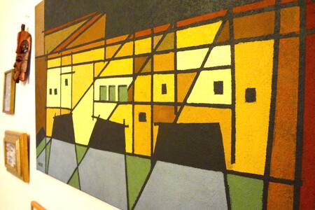 Belgian paintings & garden near SABLON