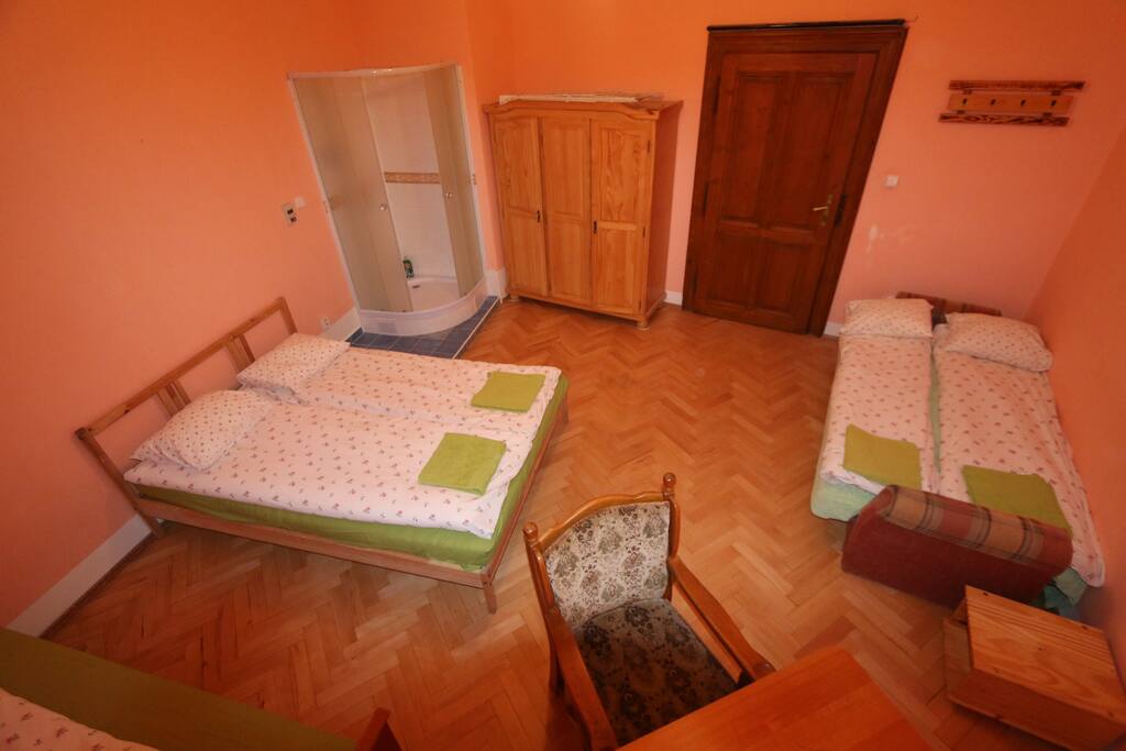 Your bedroom 1PL1 with 4 beds, writing table +chair ,wardrobe