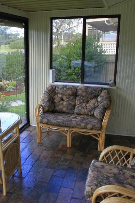 Front sunroom looking out to lake