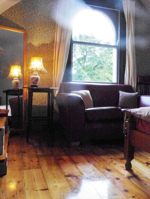 Top floor bedroom with double bed