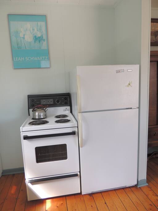 Fridge and stove