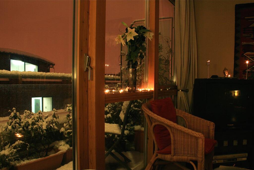 Warm and cosy, even delightful in the winter snow.