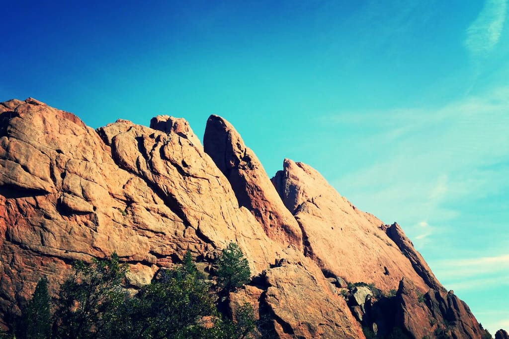 Blue sky and Red rock about hour and half away. Worth the drive.