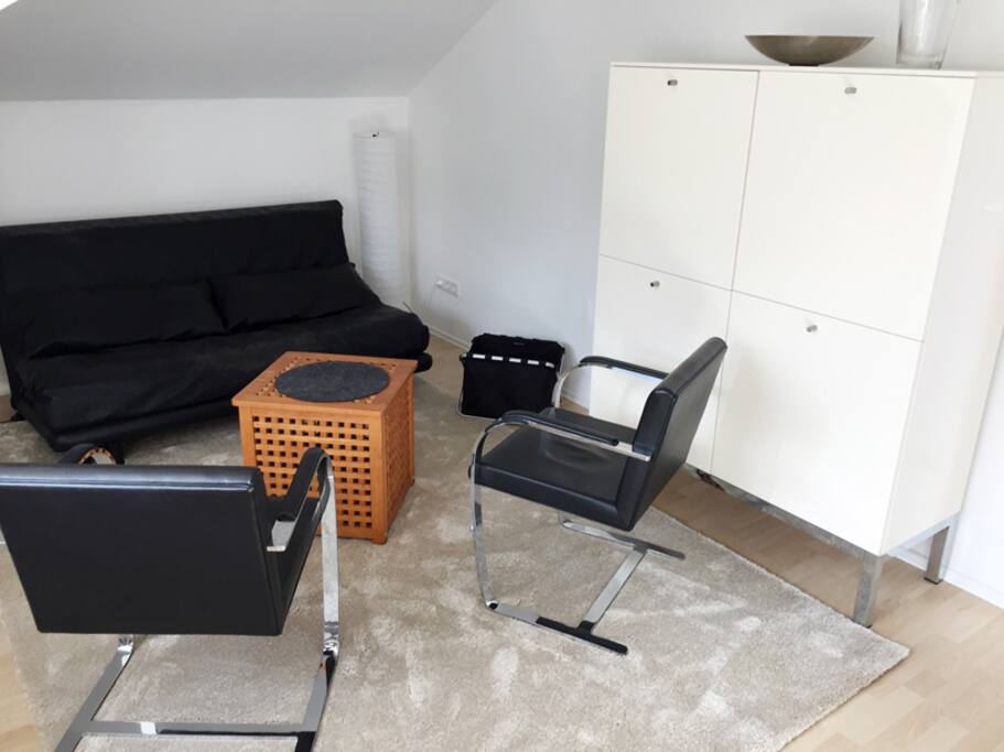 Wohnbereich mit Schlafcouch