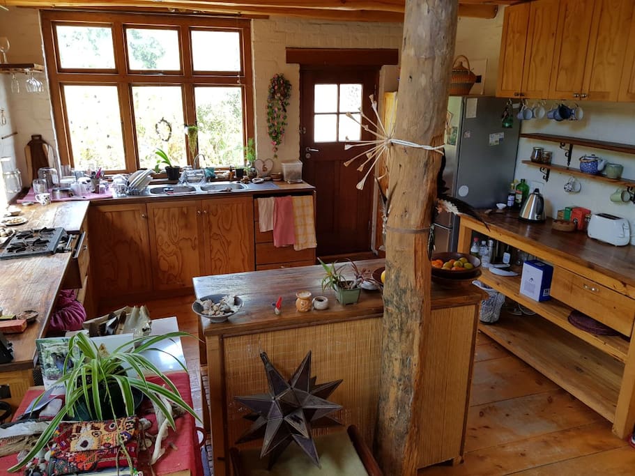Front door and kitchen
