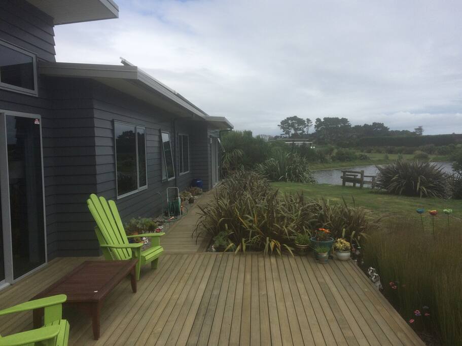 Facing south Back Deck