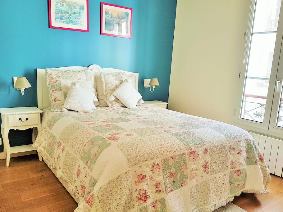 our cozy bed room with attached toilet