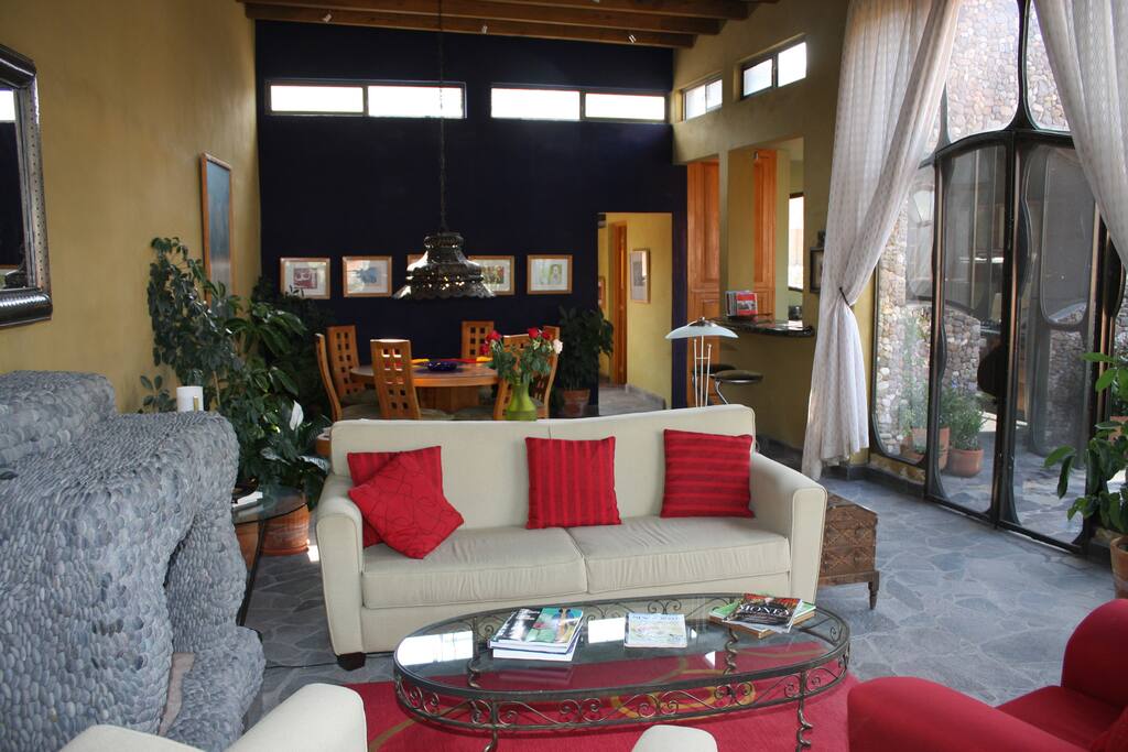 Another shot of the living room. Dining area behind.