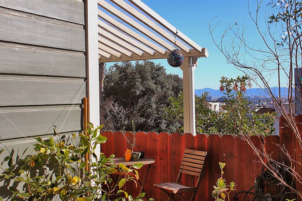 Front Deck View with Eating Area