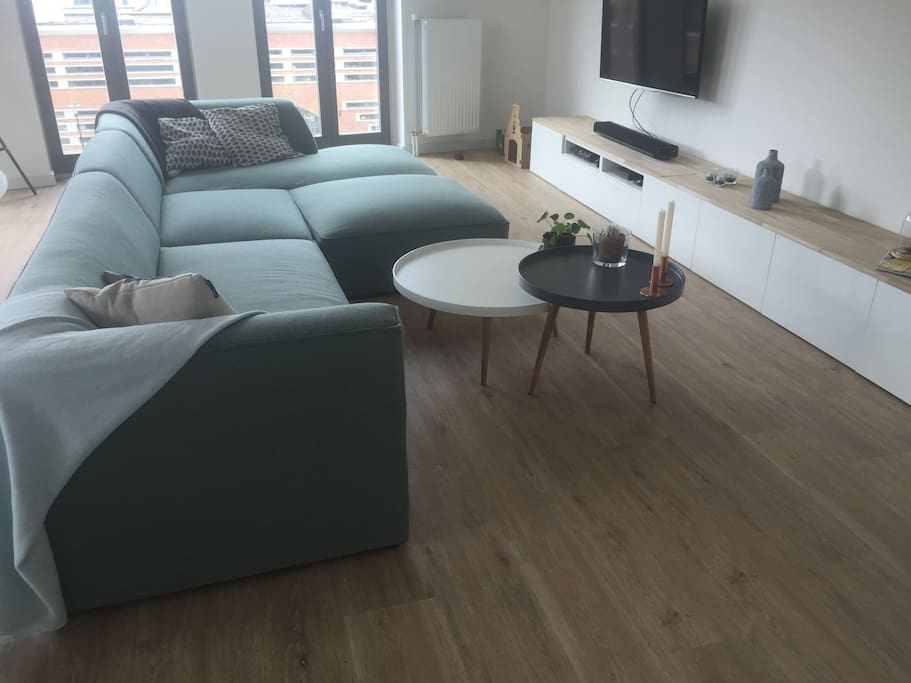 Lots of natural light in our living room