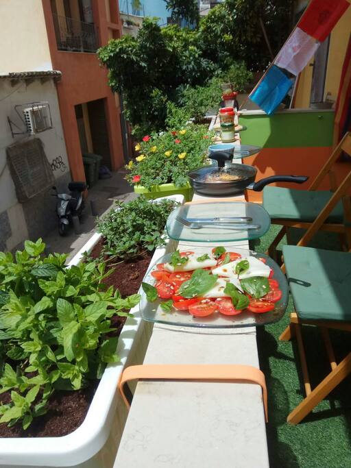 breakfast at the balcony