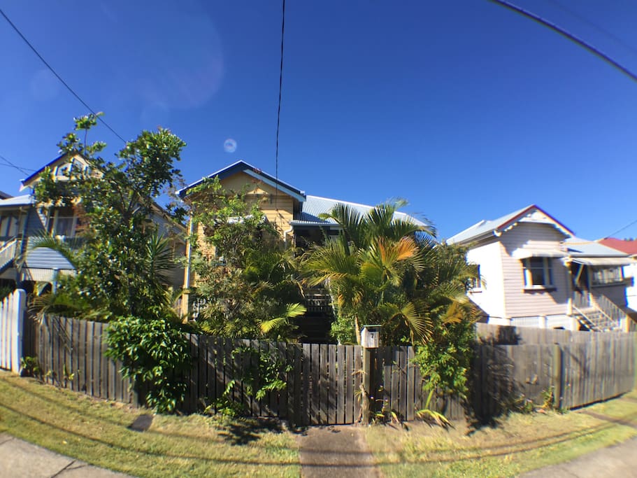 Here's our pad; don't mind the trees - they help keep us cool