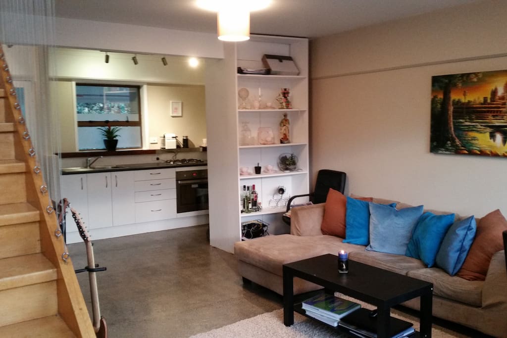 Lounge and kitchen