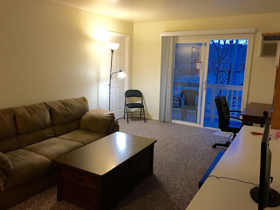 Couch and desk