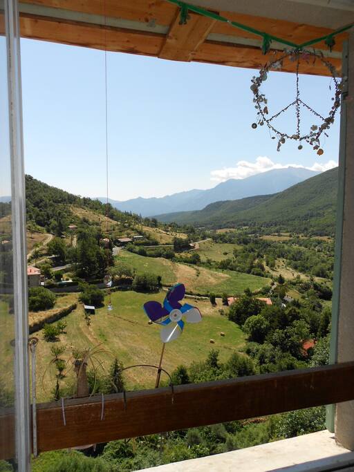 la vue depuis le salon