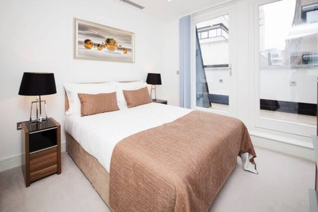 Bedroom one with private terrace