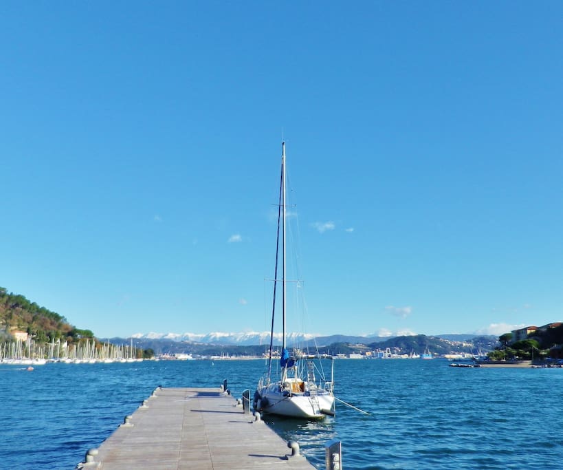 Dal balcone vista sul Golfo dei Poeti