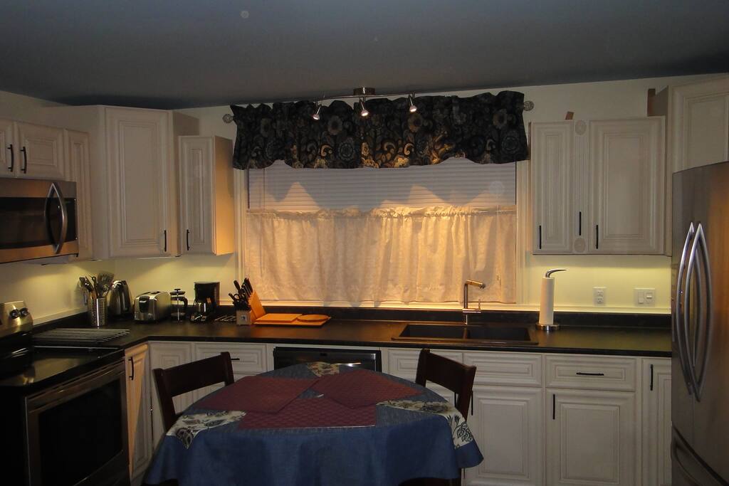 Full kitchen, upscale appointments.