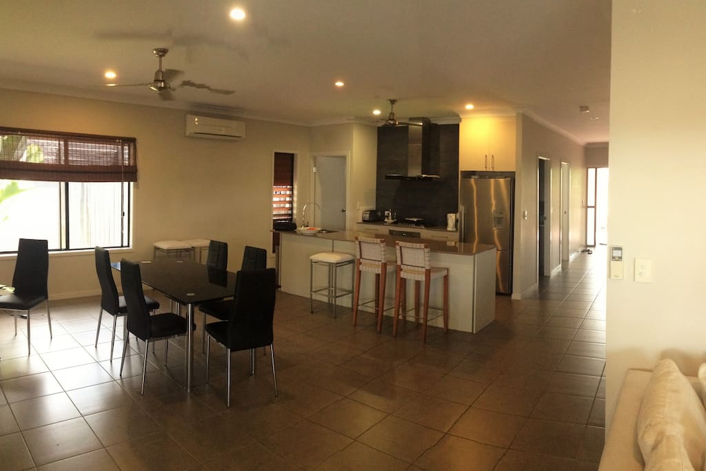 Kitchen and Inside dinning.