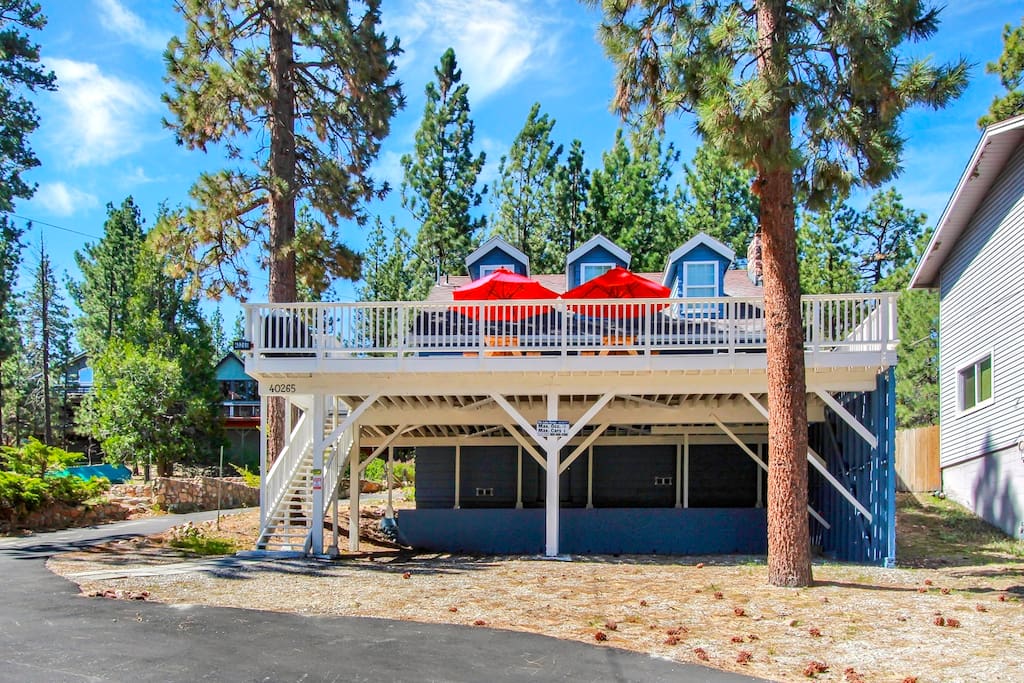 Our home is an icon in Big Bear and it sits on one of the best bicycling routes in the city.