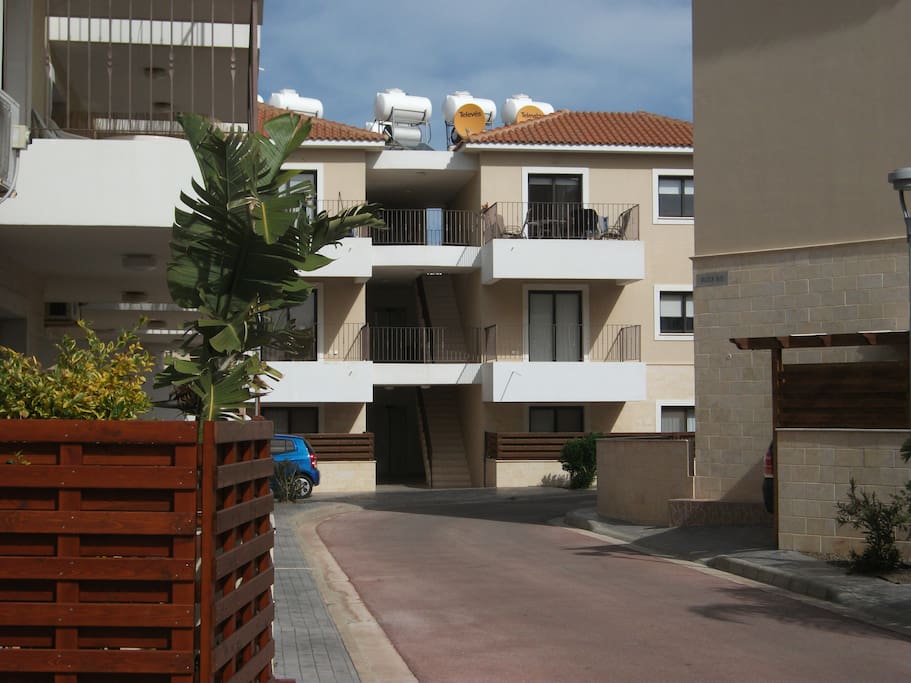 Our apartment is top floor right
