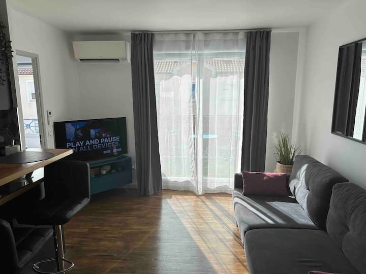 Lyon6•sunnyterrace•elevator•calm&ac•near Lyon Bleu - 里昂